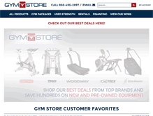 Tablet Screenshot of gymstore.com